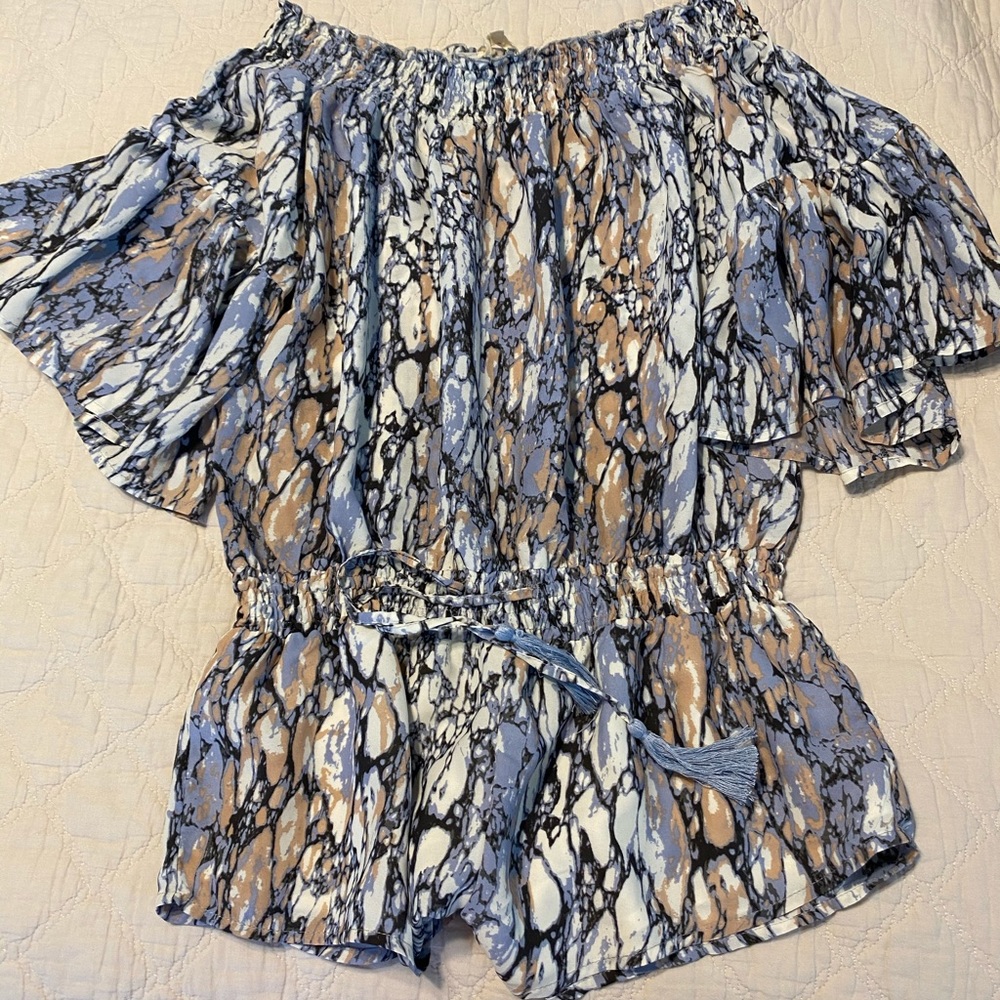 Olivaceous Shorts Romper